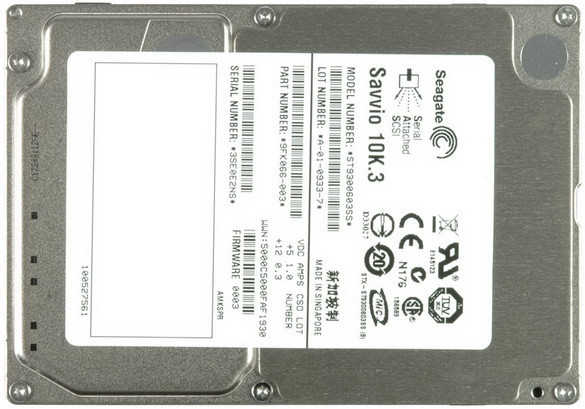 ST9300603SS - Seagate Savvio 10K.3 Series 300GB 10000RPM SAS 6Gb/s 16MB Cache SED 2.5-Inch Hard Drive