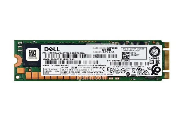 TC2RP - Dell 240GB SATA 6Gb/s M.2 2280 Solid State Drive