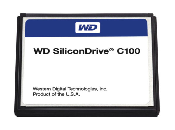 SSD-C0008PC-5100 - WESTERN DIGITAL 8GB ATA-66 PATA CompactFlash CF Type I Internal Solid State Drive SSD SiliconDrive C100