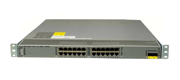 N2K-C2224TP - Cisco Nexus 2224TP Series 24 x Ports 10/100/1000Base-T + 2 x Ports SFP+ 10GbE 1U Rack-mountable Fabric Extender