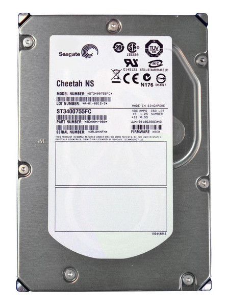ST3400755FC - Seagate Cheetah NS Series 400GB 10000RPM Fibre Channel 4Gb/s 16MB Cache CE 3.5-Inch Hard Drive