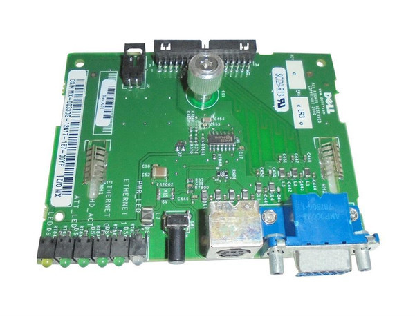 033DG - Dell I/O Front Board Assembly with Tray Faceplate & Cable for PowerEdge 1550