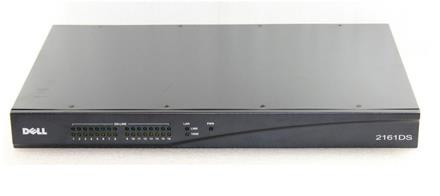 03R870 - Dell PowerEdge 2161DS KVM Console Switch 16-Port RJ-45 FE VGA 15-Pin DB-9 Male Multi-Interface Rack Management Solution