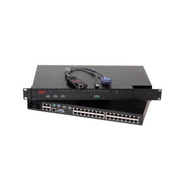 0598DF - Dell 16-Port RJ-45 Remote KVM Console Switch 1U Rack-Mountable with USB 2.0 and FE Port for Server Management