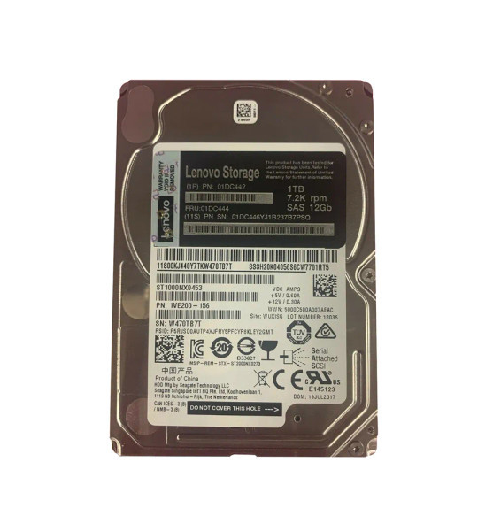 01DC442 - Lenovo 1TB 7200RPM SAS 6Gb/s 2.5-Inch Hard Drive