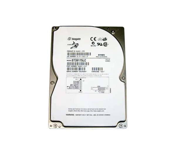 ST39175LC - Seagate BarraCuda 18LP Series 9.1GB 7200RPM Wide Ultra2 SCSI 1MB Cache 80-Pin CE 3.5-Inch Hard Drive