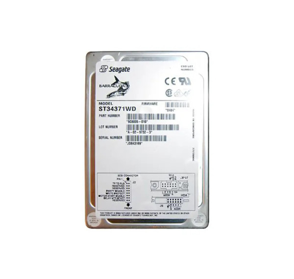 ST34371WD - Seagate BarraCuda 4LP Series 4.3GB 7200RPM Wide Ultra SCSI 512KB Cache 3.5-Inch Hard Drive