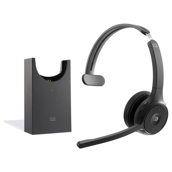 BUN-722+CAMD-C-WW - Cisco Headset 722 On-Ear Bluetooth wireless Carbon Black Headset