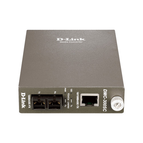 DMC-300SC - D-Link 2 x Ports 10/100 To 100BaseFX (SC Connector) Multi-Mode Fibre Media Converter