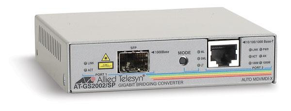 AT-GS2002/SP-20 - Allied Telesis 1Gbps 10/100/1000Base-T Gigabit Ethernet RJ-45 Connector Media Converter