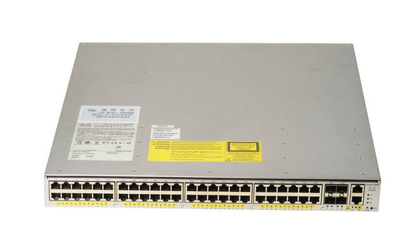 WS-C4948E-S= - Cisco Catalyst 4948E 48 x Ports 1000Base-T + 4 x Ports 10GbE GE IP Base IOS Front-to-Back Airflow Network Switch