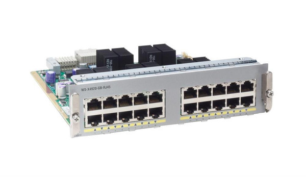 WS-X4920-GB-RJ45-RF - Cisco Catalyst 4900M 20-Ports RJ-45 10/100/1000Base-T LAN Half Card