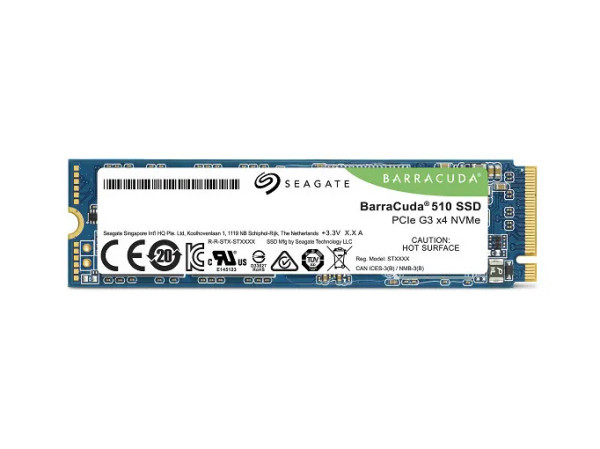 ZP256CM30041 - Seagate Barracuda 510 256GB TLC NVMe 3.0 x4 M.2 2280 Solid State Drive PCI Express 1.3 SSD