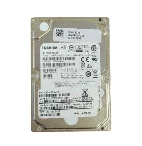 X90-422A-R6 - NetApp 600GB 10000RPM SAS 6Gb/s 64MB Cache 2.5-Inch Hard Drive for DS2246/FAS2240/FAS2552