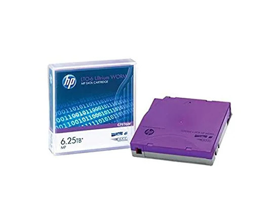 C7976W - HP LTO-6 Ultrium 2.5TB Native 6.25TB Compressed 6 1/2-inch Re-Writable BaFe WORM Data Tape Media Cartridge