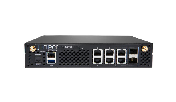 SSR120-AA - Juniper Networks SSR120 HW Only 8GB RAM 120GB SSD 2x1G combo RJ45/SFP 4x1G RJ45 Router