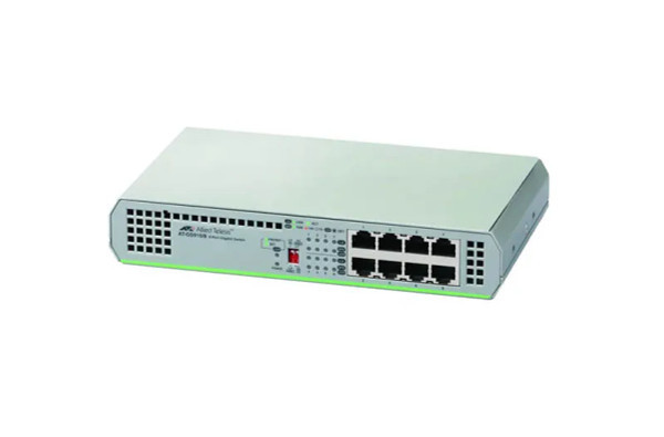 AT-GS910/8-50 - Allied Telesis 8-Port 10/100/1000Base-T Gigabit Ethernet Layer2 Unmanaged Rack-Mountable Network Switch