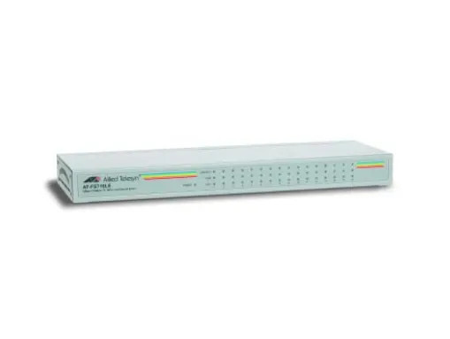 AT-FS716LE-10 - Allied Telesis 16-Port 10/100Base-TX Fast Ethernet Layer 2 Unmanaged Rack-Mountable Network Switch FS700 Series