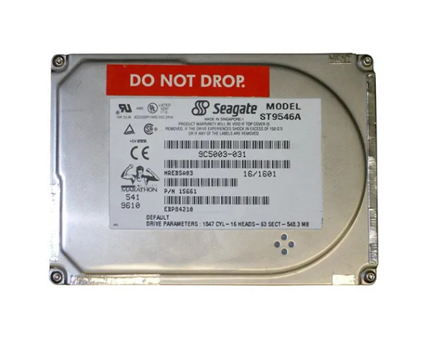 ST9546A - Seagate 540MB 4500RPM IDE/ATA 120KB Cache 2.5-inch Hard Drive