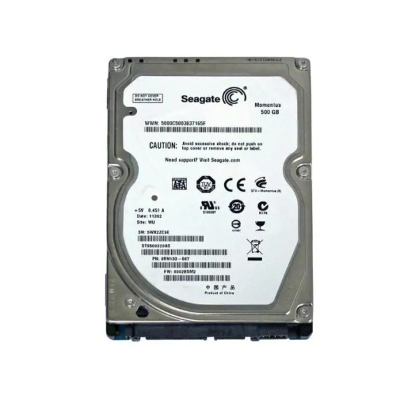 ST9500320AS - Seagate Momentus 500GB 5400RPM SATA 3Gb/s 8MB Cache 2.5-Inch Hard Drive