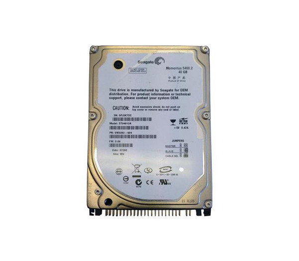 ST94813A - Seagate Momentus 5400.2 40GB 5400RPM IDE Ultra ATA/100 ATA-6 8MB Cache 2.5-Inch Hard Drive