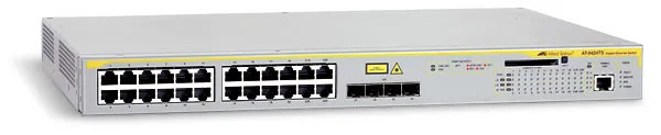 AT-9424TS - Allied Telesis 24-Port Layer 3 Managed Gigabit Ethernet Switch 20x 1000Base-T 4x SFP Combo 1x XG Module Bay