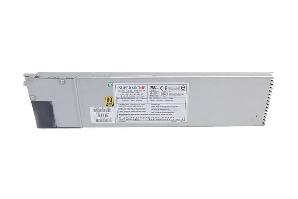 PWS-721P-1R - SuperMicro 720-Watts Redundant 80-Plus Gold Power Supply for Server