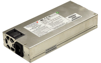 PWS-351-1H - SuperMicro 350-Watts 100-240V AC 50-60Hz Multi-Output 80-Plus Gold 24-Pin ATX Power Supply