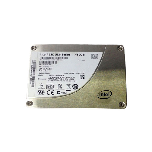 SSDSC2BW480A3F - Intel 520 480GB Multi-Level Cell SATA 6Gb/s 2.5-Inch Solid State Drive