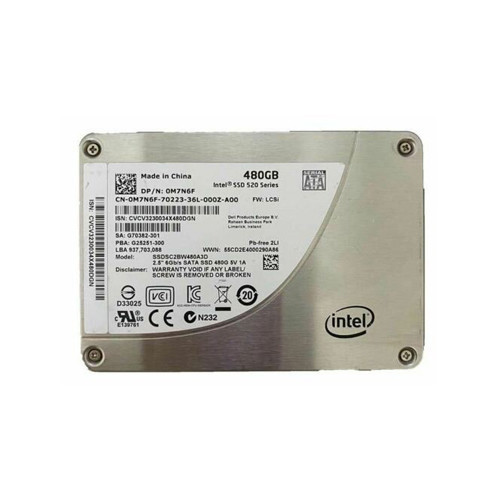 SSDSC2BW480A3D - Intel 520 480GB Multi-Level Cell SATA 6Gb/s 2.5-Inch Solid State Drive