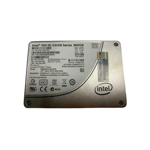 SSDSC2BB800G4P - Intel DC S3500 800GB Multi-Level Cell SATA 6Gb/s 2.5-Inch Solid State Drive