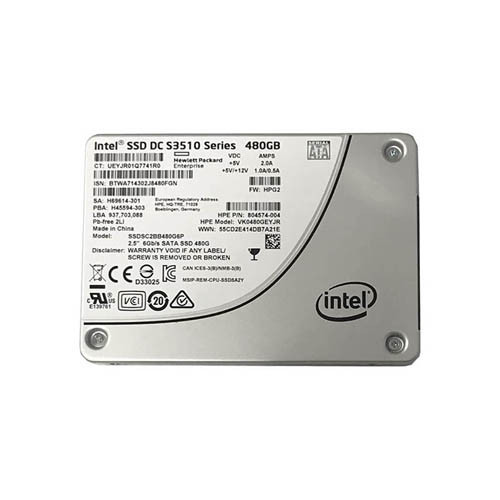 SSDSC2BB480G6P - Intel DC S3510 480GB Multi-Level Cell SATA 6Gb/s 2.5-Inch Solid State Drive