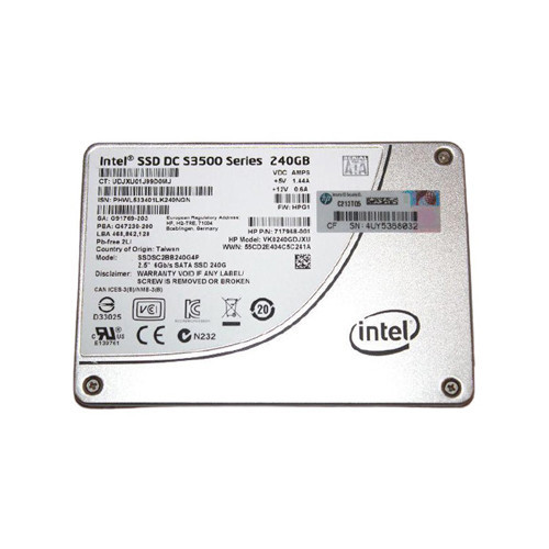 SSDSC2BB240G4P - Intel DC S3500 240GB Multi-Level Cell SATA 6Gb/s 2.5-Inch Solid State Drive