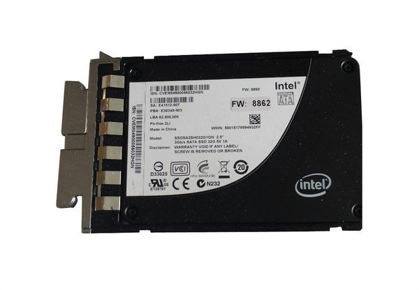 N20-D032SSD-RF - Cisco 32GB SATA 3Gbps Hot Swap 2.5-inch Internal Solid State Drive (SSD) (Sled Mounted)