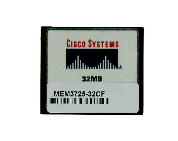 MEM3725-32CF= - Cisco 32MB CompactFlash (CF) Memory Card for 3725 Series Router