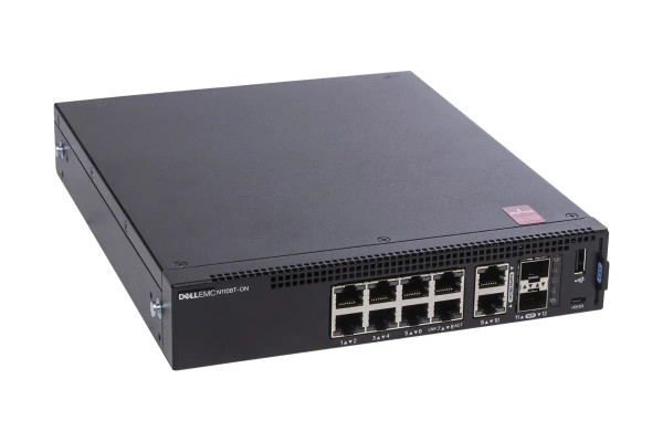N1108T-ON - Dell 8-Port Gigabit Ethernet Network Switch 10/100/1000Base-T 1U Rack-Mountable PowerSwitch N1100