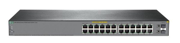 JL384A#ACC - HP OfficeConnect 1920S 24G 24-Ports RJ-45 1000Base-X PoE+ Manageable Layer 3 Rack-mountable with 2x Gigabit SFP Switch