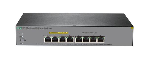 JL383A#ACC - HP OfficeConnect 1920S Switch 4 PoE+ Ports 1GbE + 4 x RJ-45 Layer 2 Managed Rack-Mount Gigabit