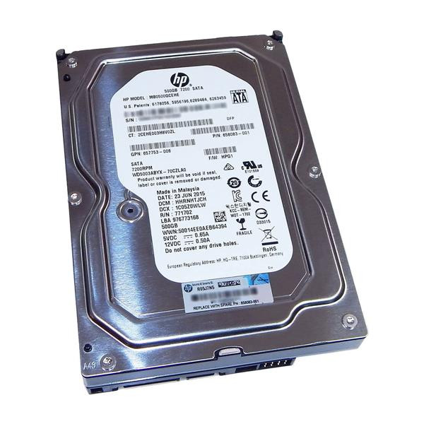 PYZ162-065 - HP 500GB 7200RPM SATA 6Gb/s 3.5-inch Hard Drive