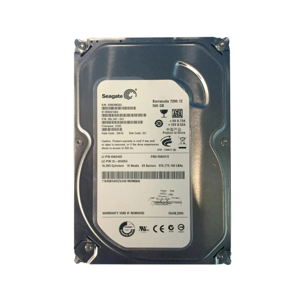 45K0405 - Lenovo 500GB 7200RPM SATA 3Gb/s 16MB Cache 3.5-Inch Hard Drive