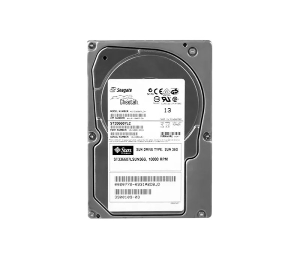 ST336607LSUN36G - Sun 36.4GB 10000RPM Ultra-320 SCSI 8MB Cache Hot-Pluggable 80-Pin LVD 3.5-Inch Hard Drive with Bracket