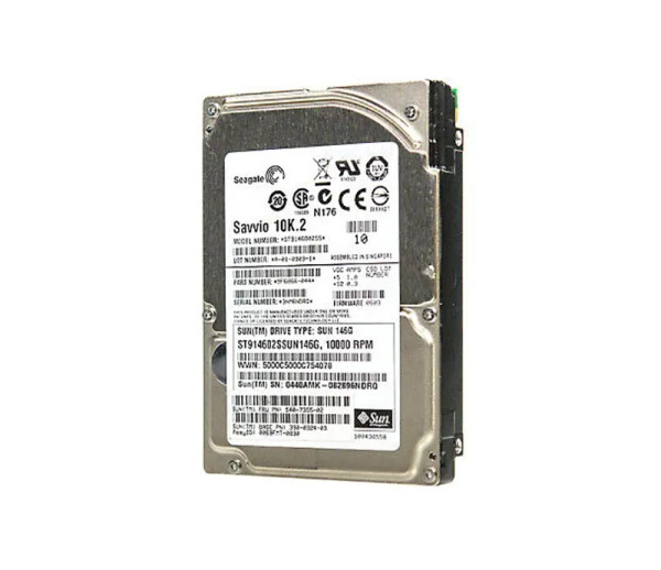 ST914602SSUN146G - Sun 146GB 10000RPM SAS 3Gb/s Hot-Pluggable 2.5-Inch Hard Drive