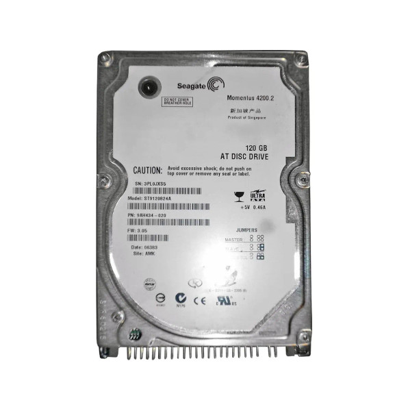 ST9120824A - Seagate 120GB 4200RPM 2.5-Inch IDE Ultra ATA-100 ATA-6 8MB Cache Hard Drive