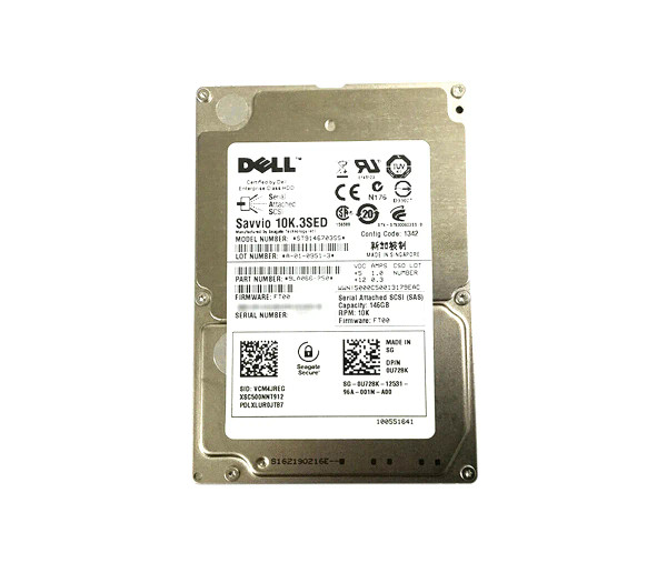 ST9146703SS - Seagate Savvio 10K.3 146GB 10000RPM SAS 6Gb/s 16MB Cache 2.5-inch Hard Drive