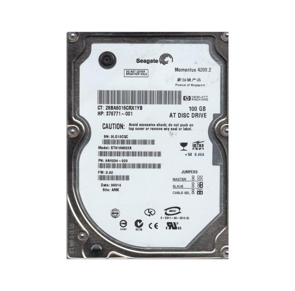 ST9100822A - Seagate Momentus 4200.2 100GB 4200RPM IDE Ultra ATA/100 ATA-6 8MB Cache 2.5-Inch Hard Drive