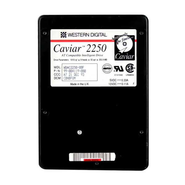 WDAC2250-00F - Western Digital 255.9MB 3322RPM IDE 32KB Cache 3.5-Inch Hard Drive