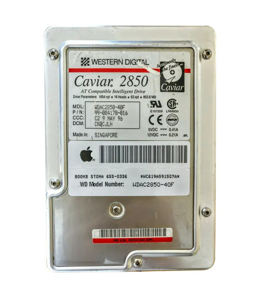 WDAC2850-40F - Western Digital 800MB 3.5-Inch Hard Drive