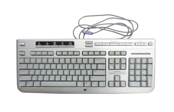 5187-7583 - HP Silver Multimedia Keyboard With Media Player Controls