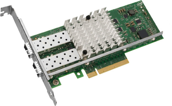 E10G42BTDABLK - Intel 2 x Ports SFP+ 10Gb/s 10GBase-T PCI Express 2.0 x8 Gigabit Ethernet Converged Server Network Adapter Card