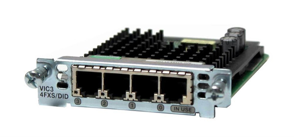 VIC2-4FXO-RF - Cisco Four Port VIC Voice Interface Card (VIC) 4 x FXO WAN Voice Interface Card (VIC)